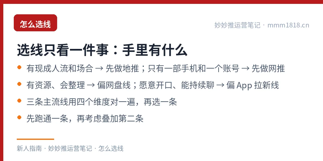 按手里的条件选线