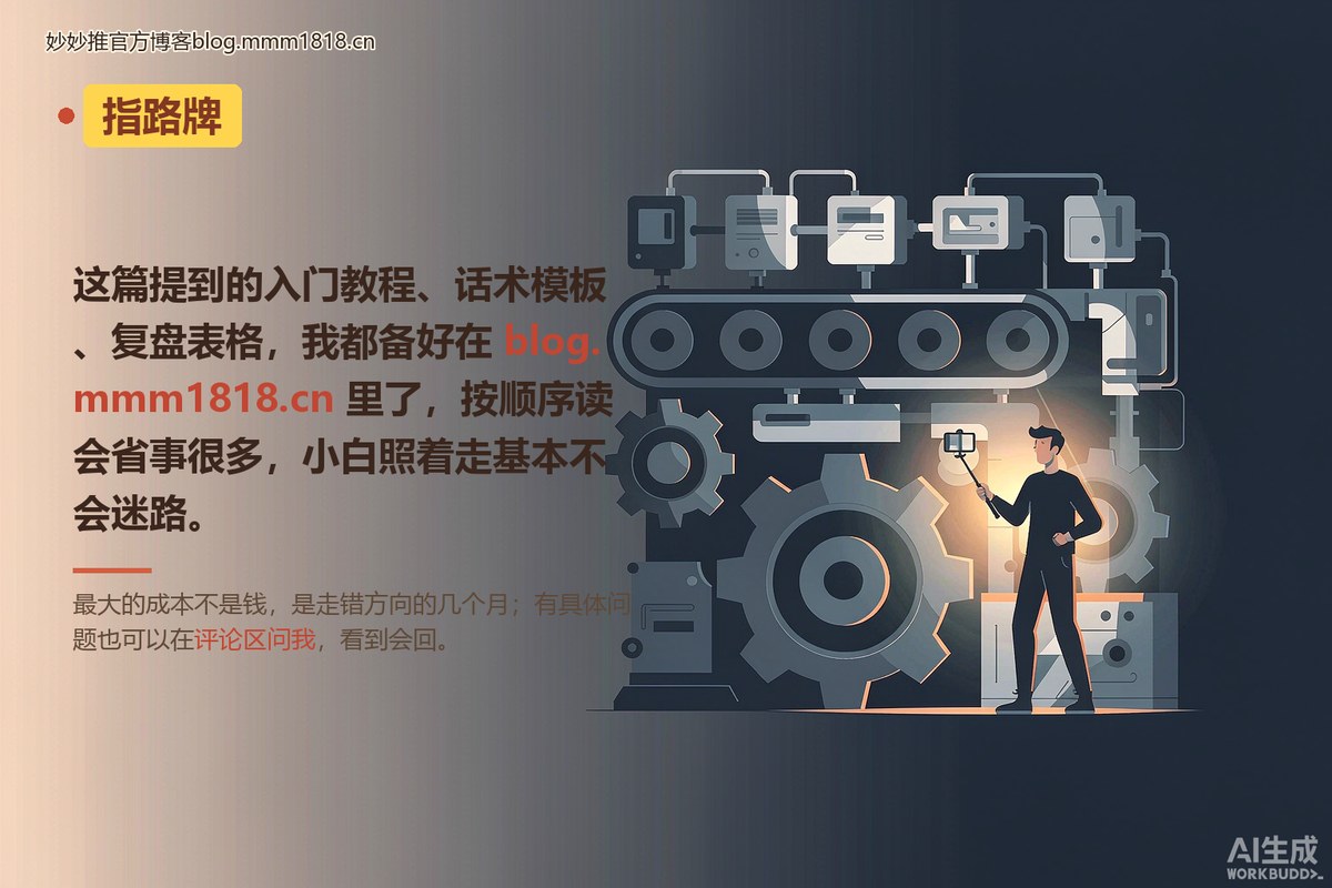 结尾指路牌卡：按顺序排好的免费教程