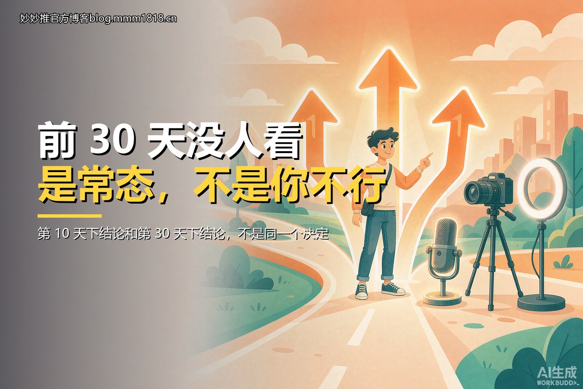 路径卡：前 30 天没人看是常态