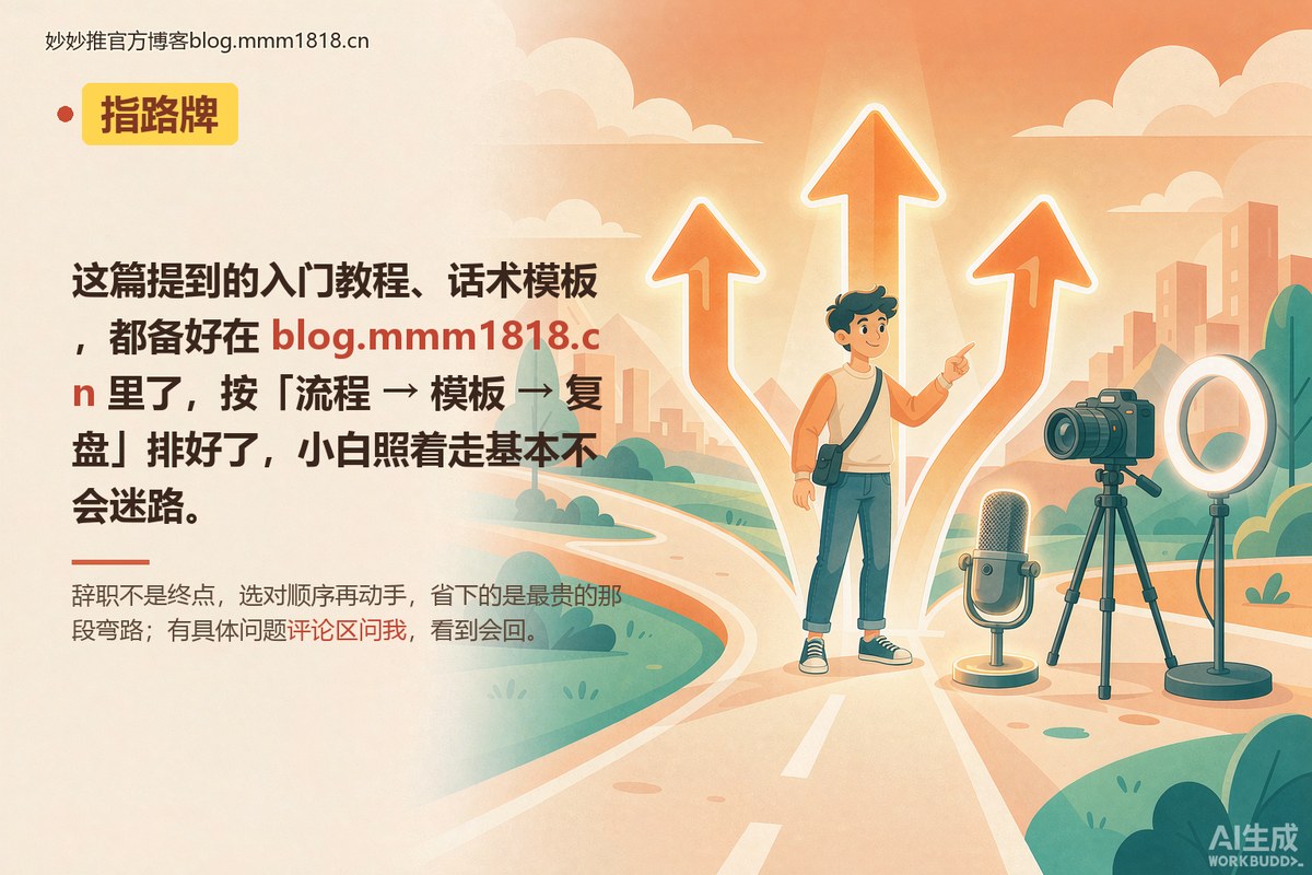 结尾指路牌卡：教程模板复盘表按顺序排好