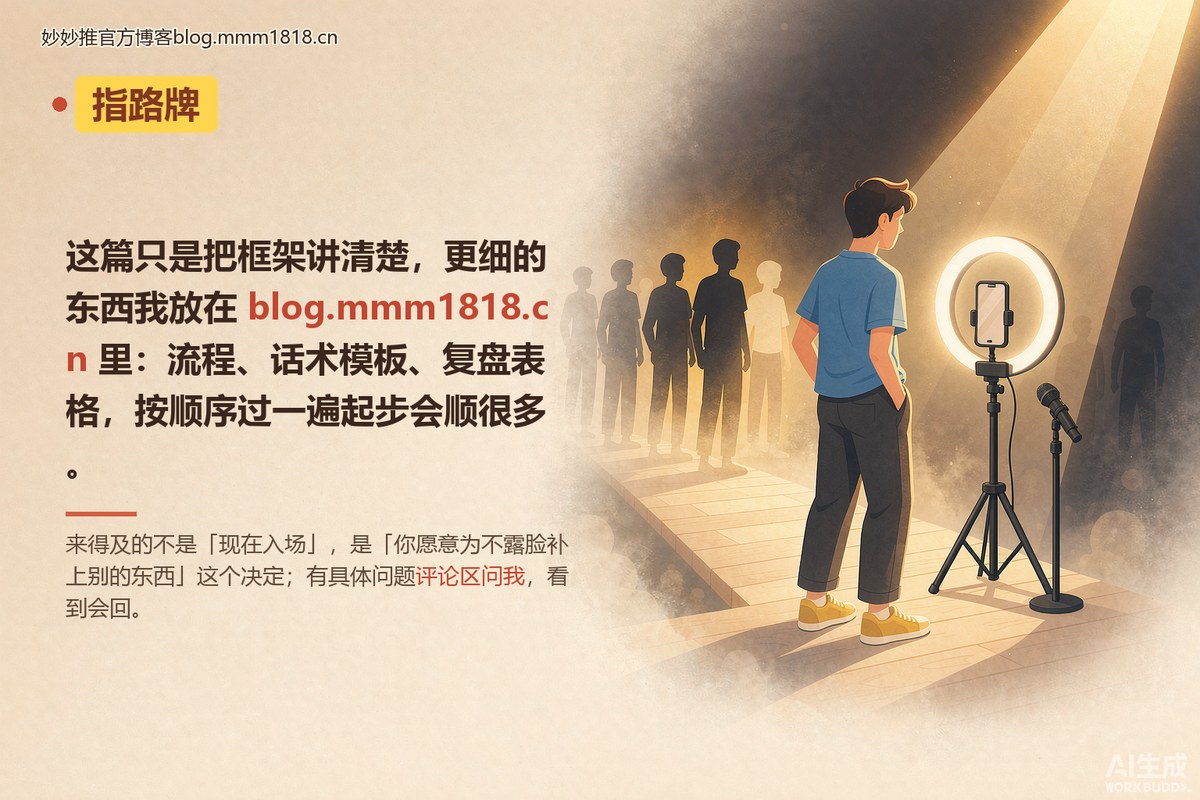 结尾指路牌卡：流程模板复盘表都在博客站