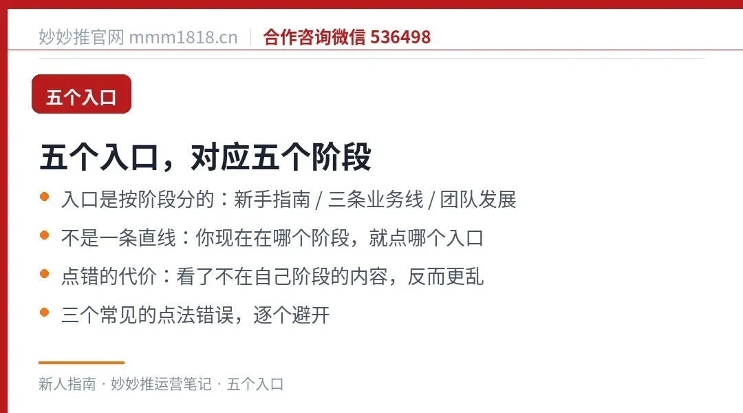 首页五个入口的对应阶段