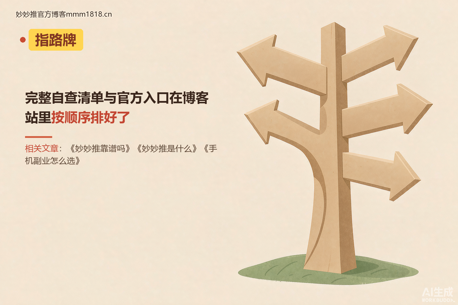 结尾指路牌