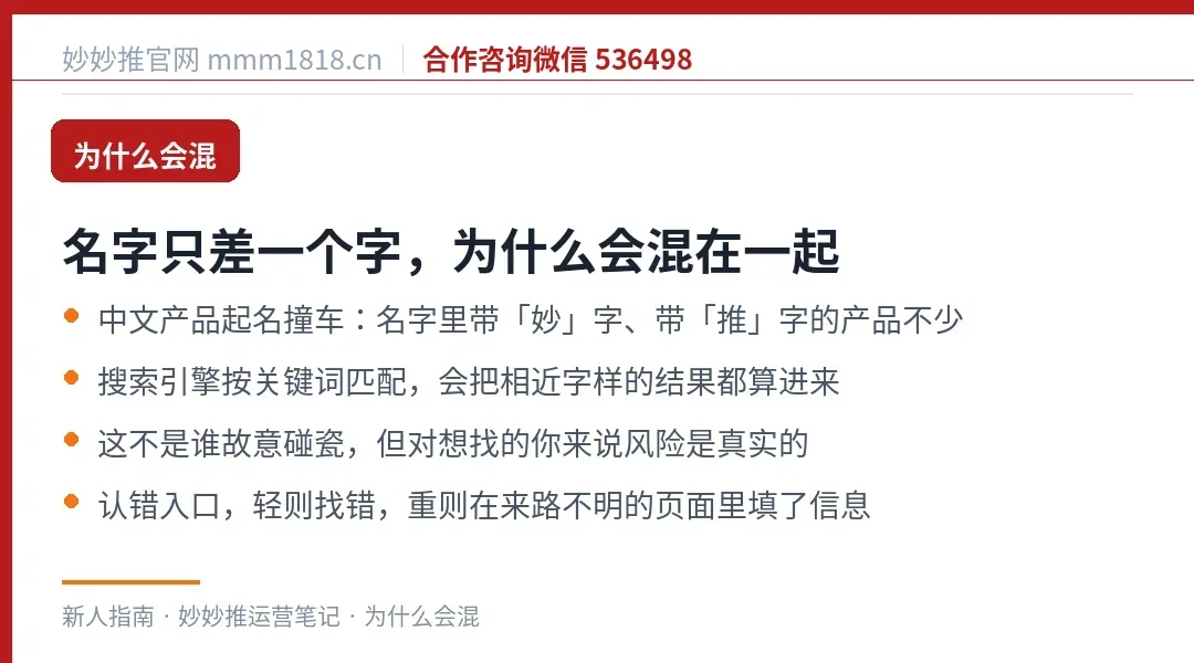 名称相近导致的混淆原因