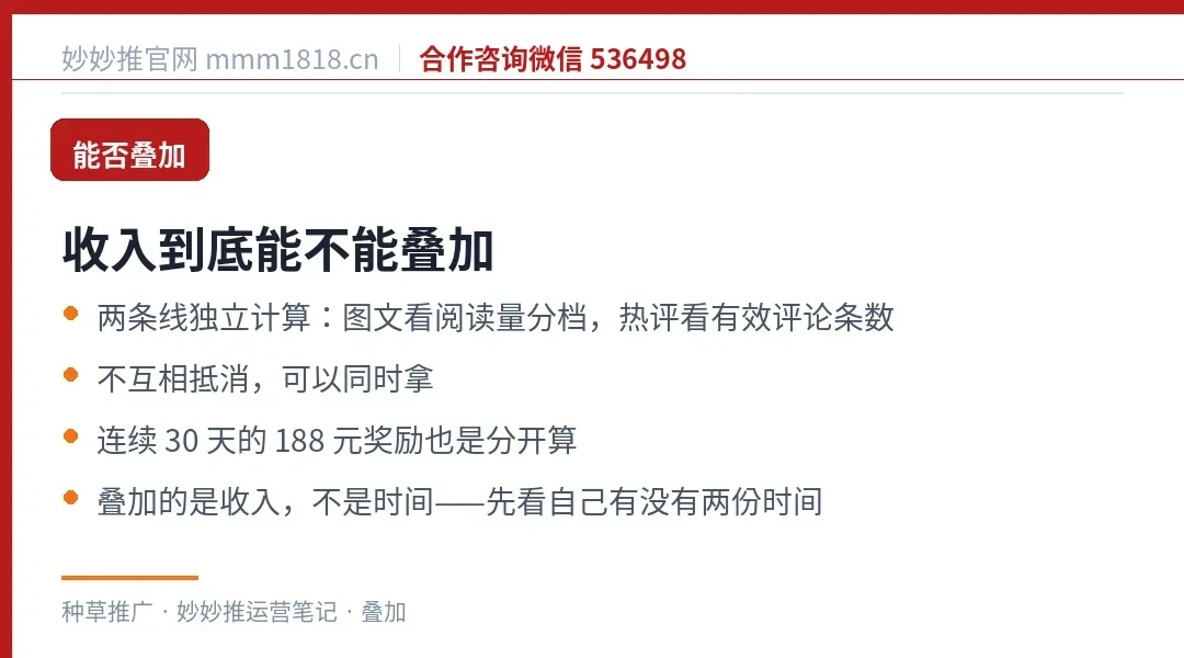 两条线的收入能否叠加