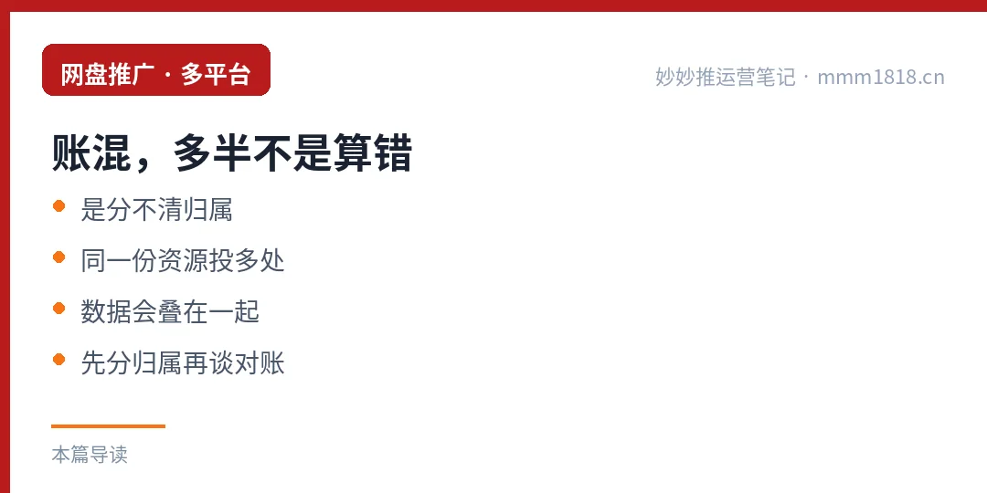 多平台账混的三种来源:数据重叠、归因不清、时间错位