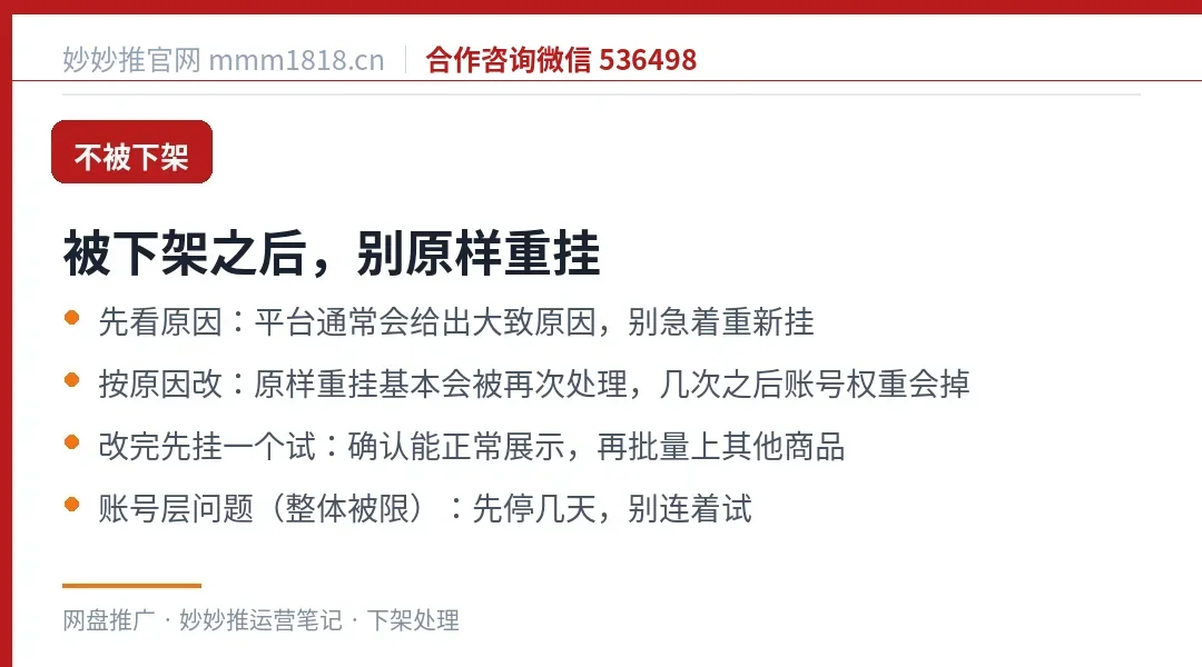 闲鱼被下架后的正确处理顺序