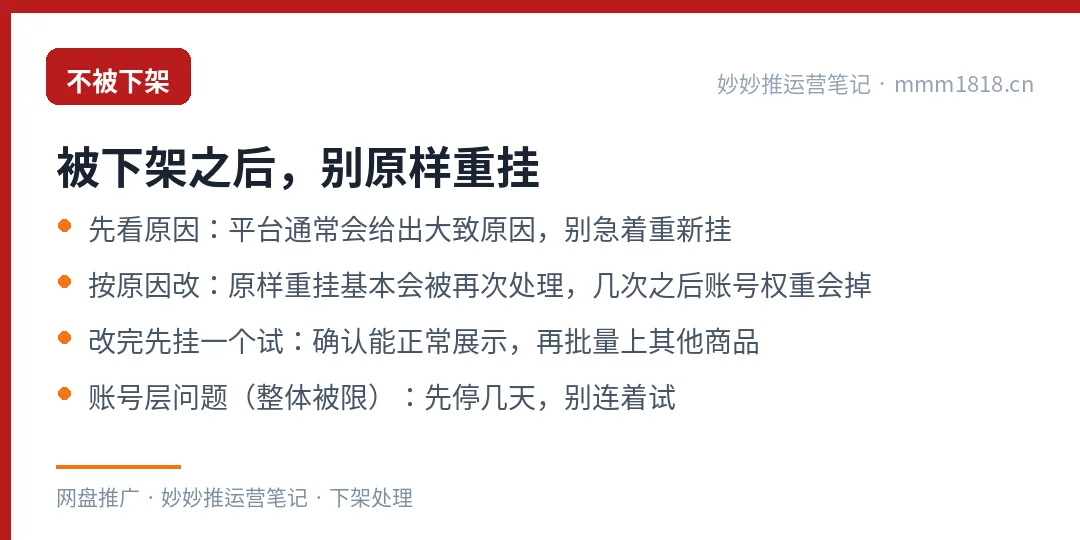 闲鱼被下架后的正确处理顺序